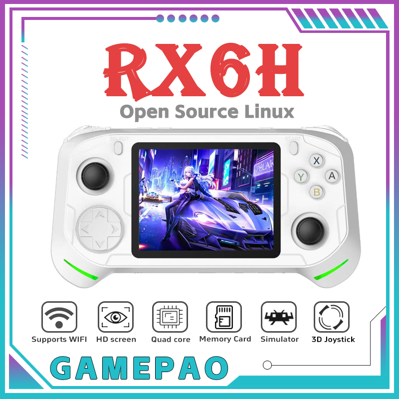 Retro Gaming Console Handheld - Open Source RX6H Retro Handheld Video