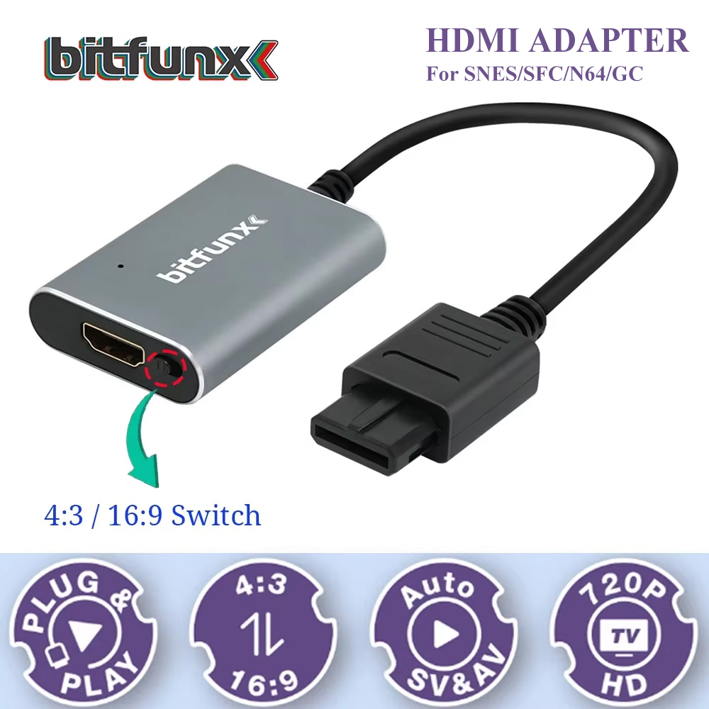 Retro Gaming Handheld - Bitfunx 720P Svideo / AV To