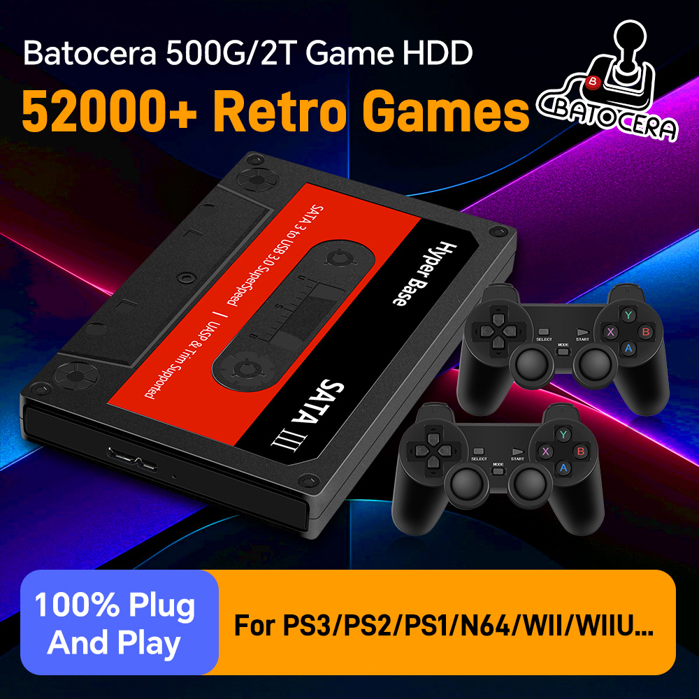 Retro Gaming Emulator Pc - Batocera 500G Retro Game Hard Drive