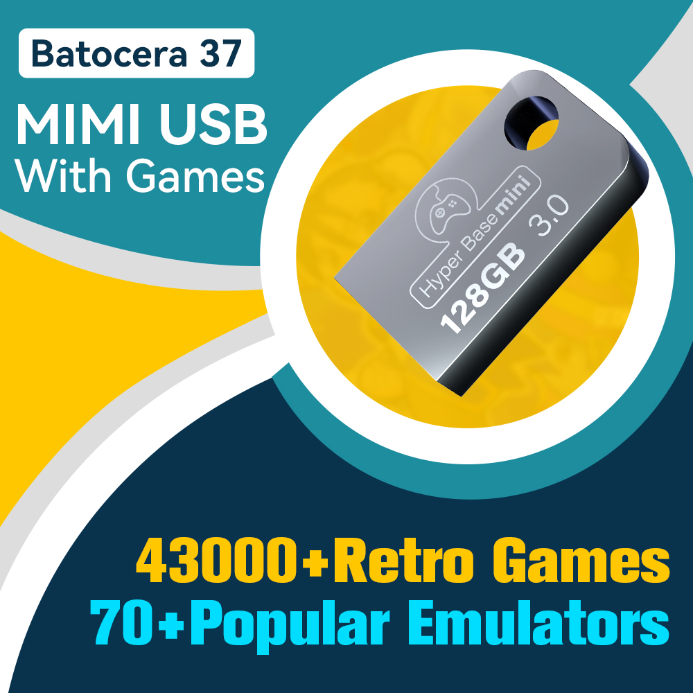 Retro Gaming Emulator Pc - Hyper Base Mini 128GB Retro Game