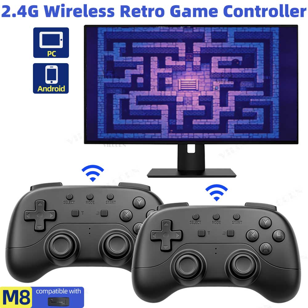 Retro Gaming Emulator Pc - 2.4G Wireless Gamepad No Delay Retro