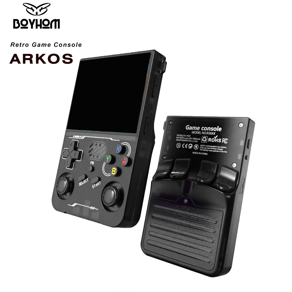Retro Gaming Laptop - BOYHOM Hand-held Consoles Video Games 3.5-inch