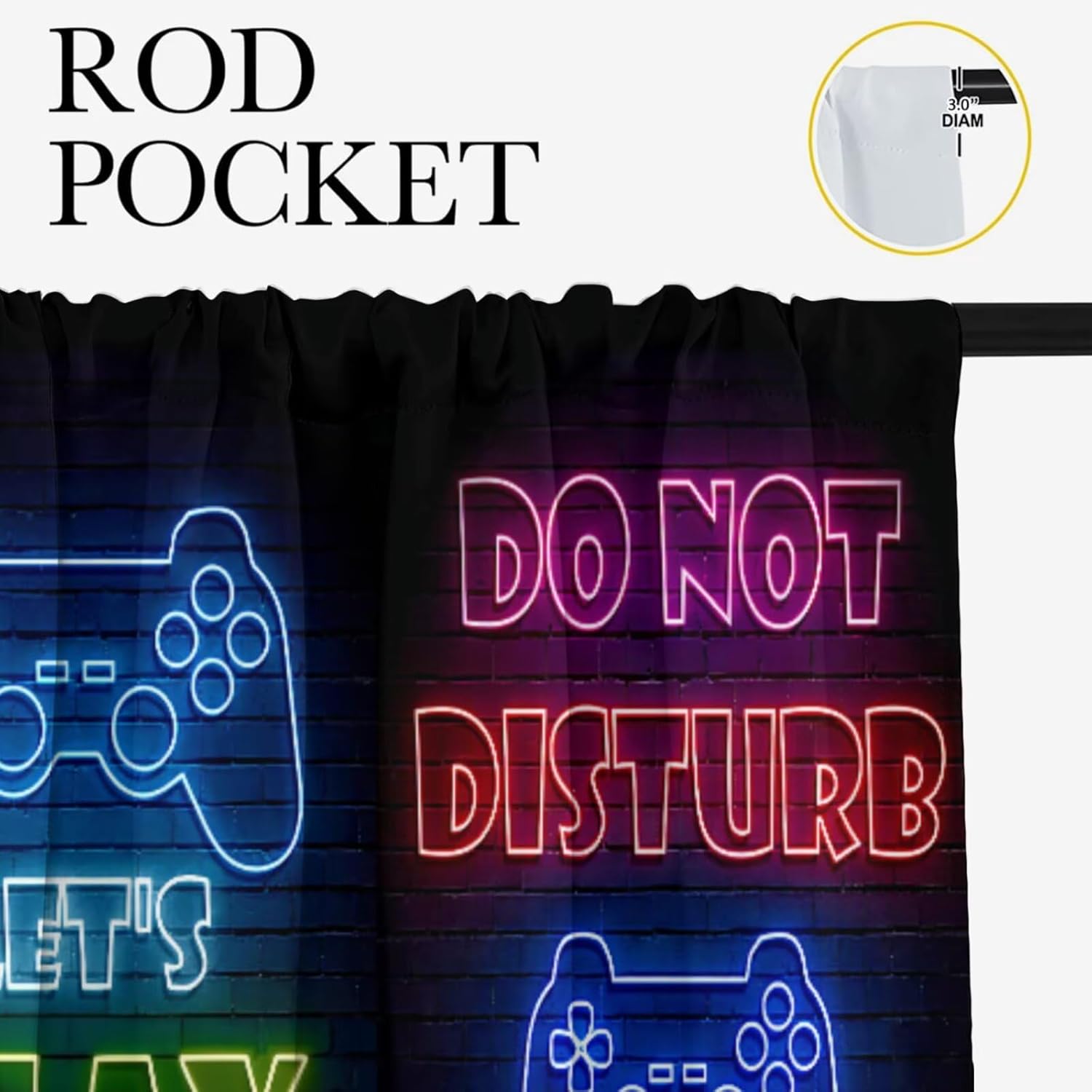 Gaming Gamer Curtain Curtains  - огляд і ціна Retro Gaming Cafe