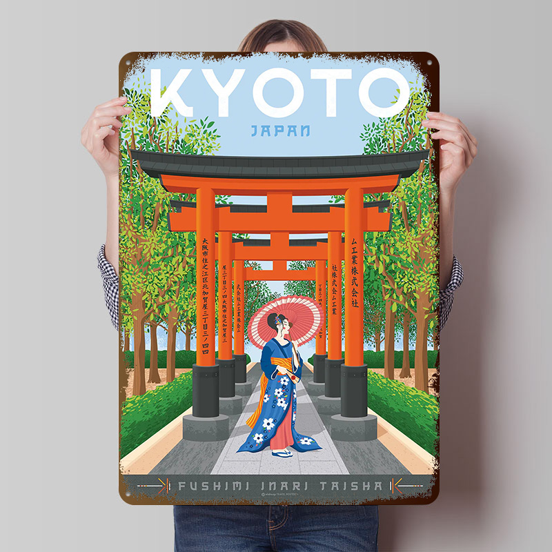 Kyoto Japan Travel Poster Cust - огляд і ціна Retro Gaming Kyoto