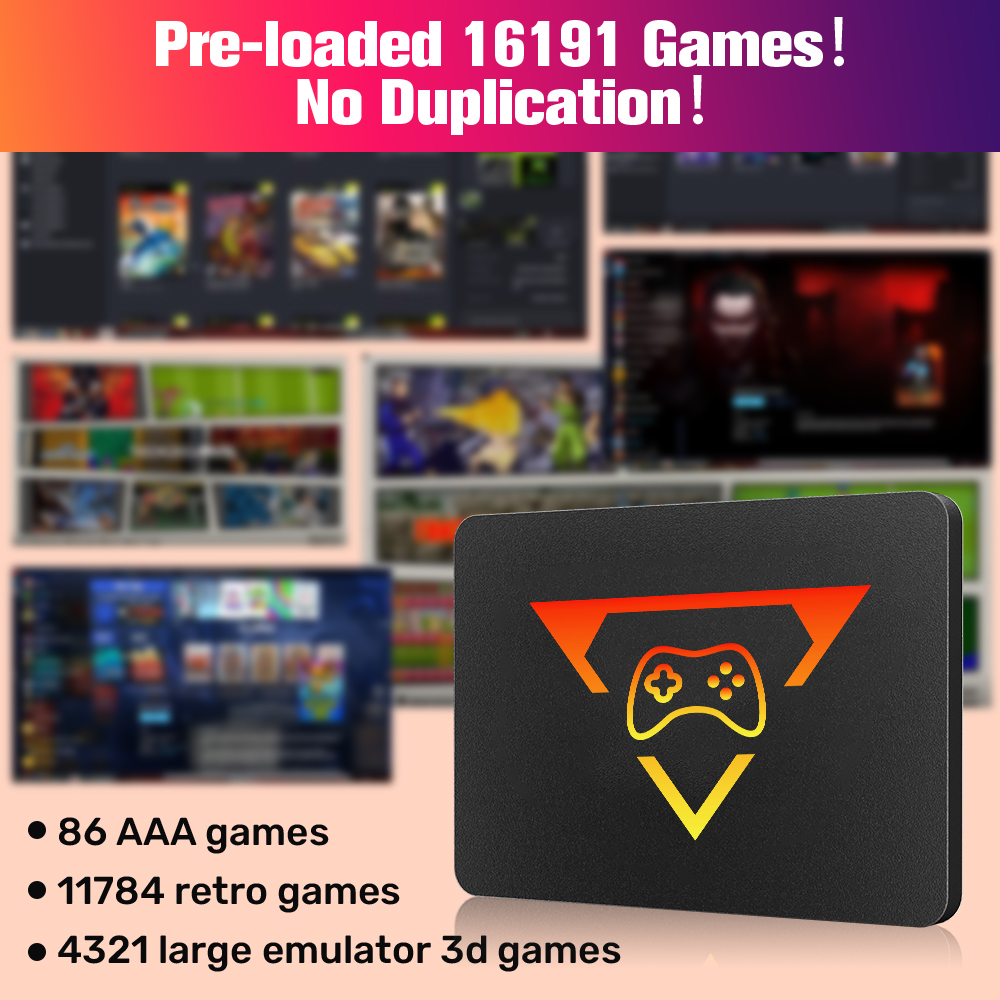Retro Gaming SSD for Switch/PS - огляд і ціна Retro Gaming Emulator Pc