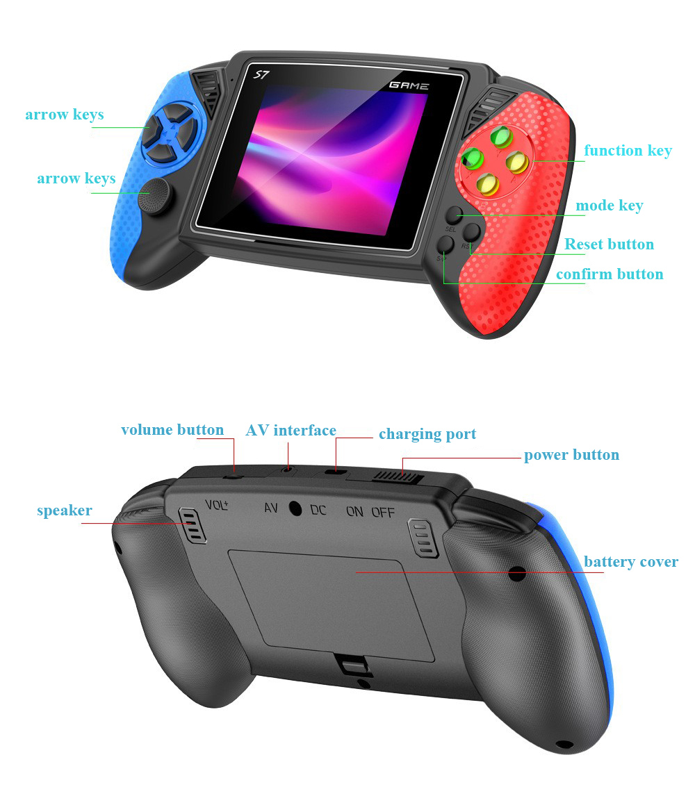 S7 Retro Handheld Game Console - огляд і ціна Retro Gaming Console Handheld