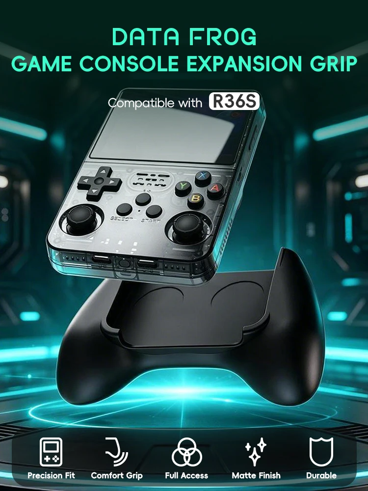 Data Frog R36S Game Grip Ergon - огляд і ціна Retro Gaming Console Handheld