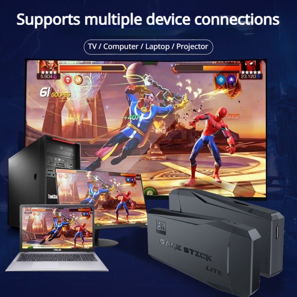 Portable 4K Retro Game Stick C - огляд і ціна Retro Gaming Com