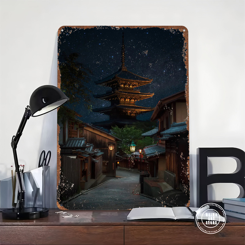 Kyoto Night Tinplate Poster Cu - огляд і ціна Retro Gaming Kyoto