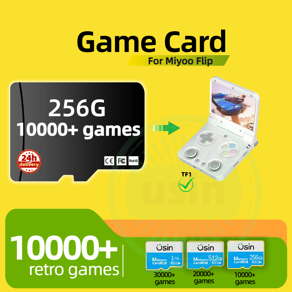 Game Card For Miyoo Flip 30000 - огляд і ціна Retro Gaming Console Handheld