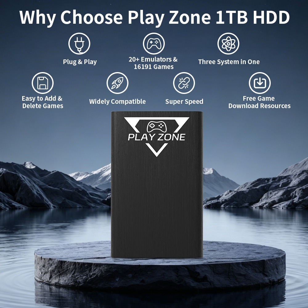Play Zone 1TB Portable Gaming  - огляд і ціна Retro Gaming Emulator Pc