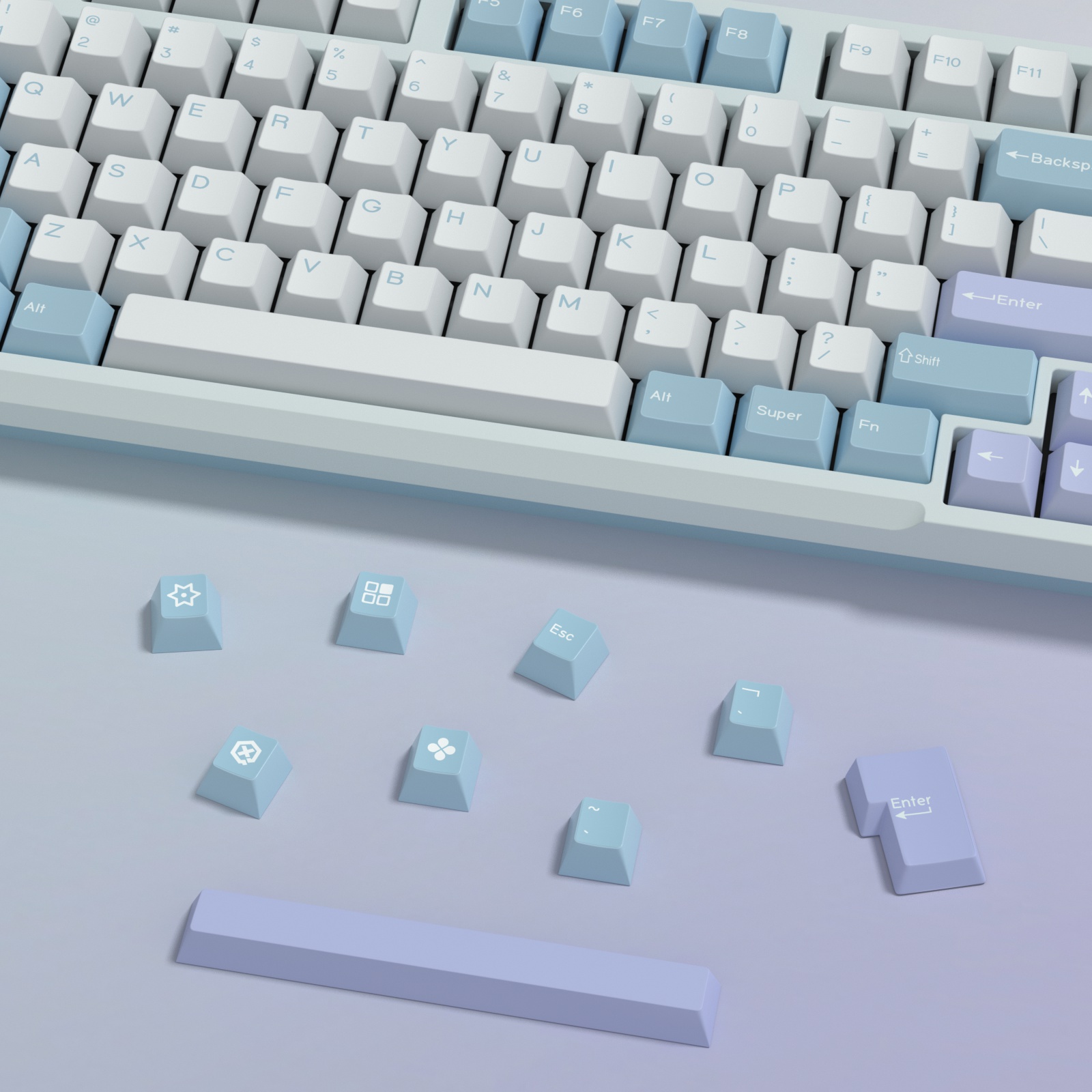 KBDiy GMK Illusion Keycap Cher - огляд і ціна Retro Gaming Laptop