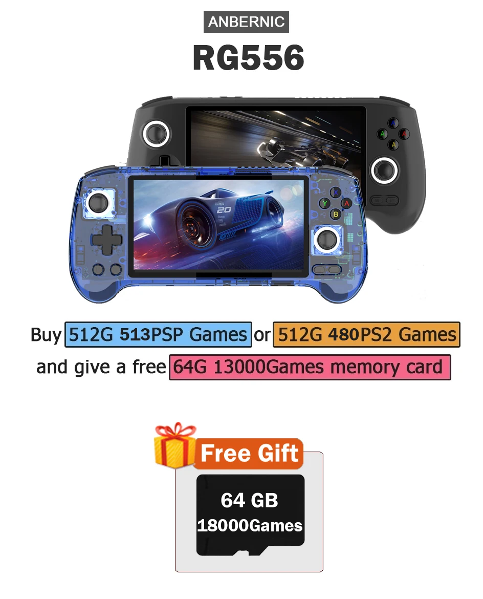 ANBERNIC RG556 Handheld Game C - огляд і ціна Retro Gaming Android