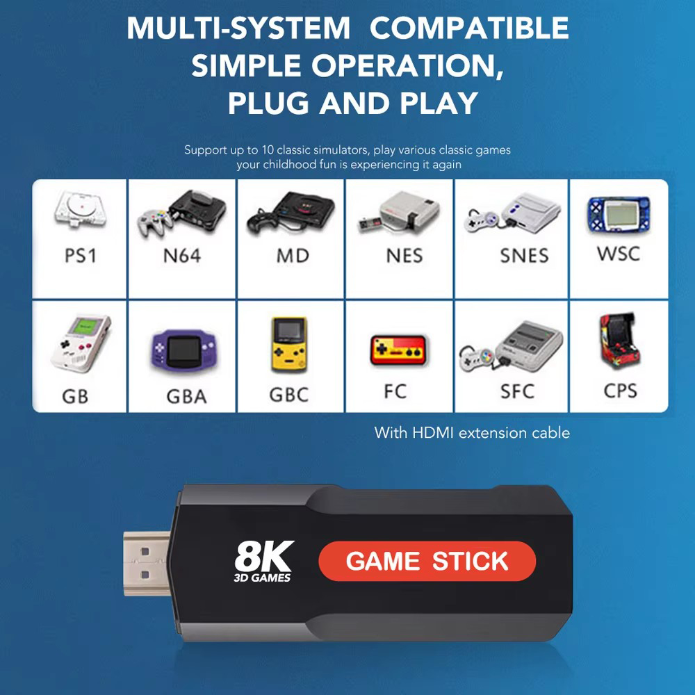 X2 Game Stick HD 4K 8K 3D Cons - огляд і ціна Retro Gaming Android