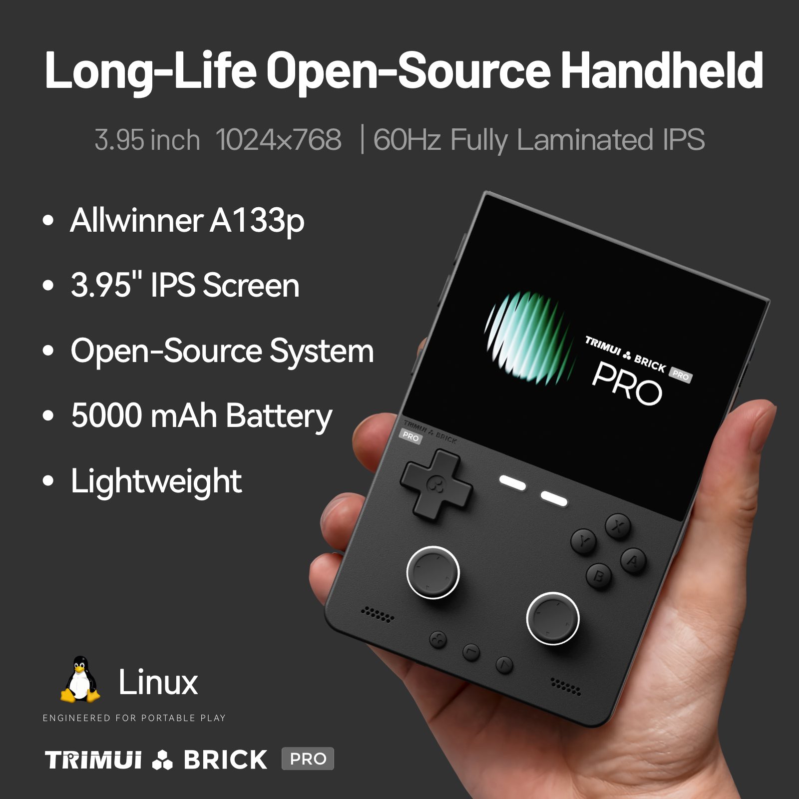 2026 TRIMUI BRICK PRO Retro Ha - огляд і ціна Retro Gaming Handheld 2026