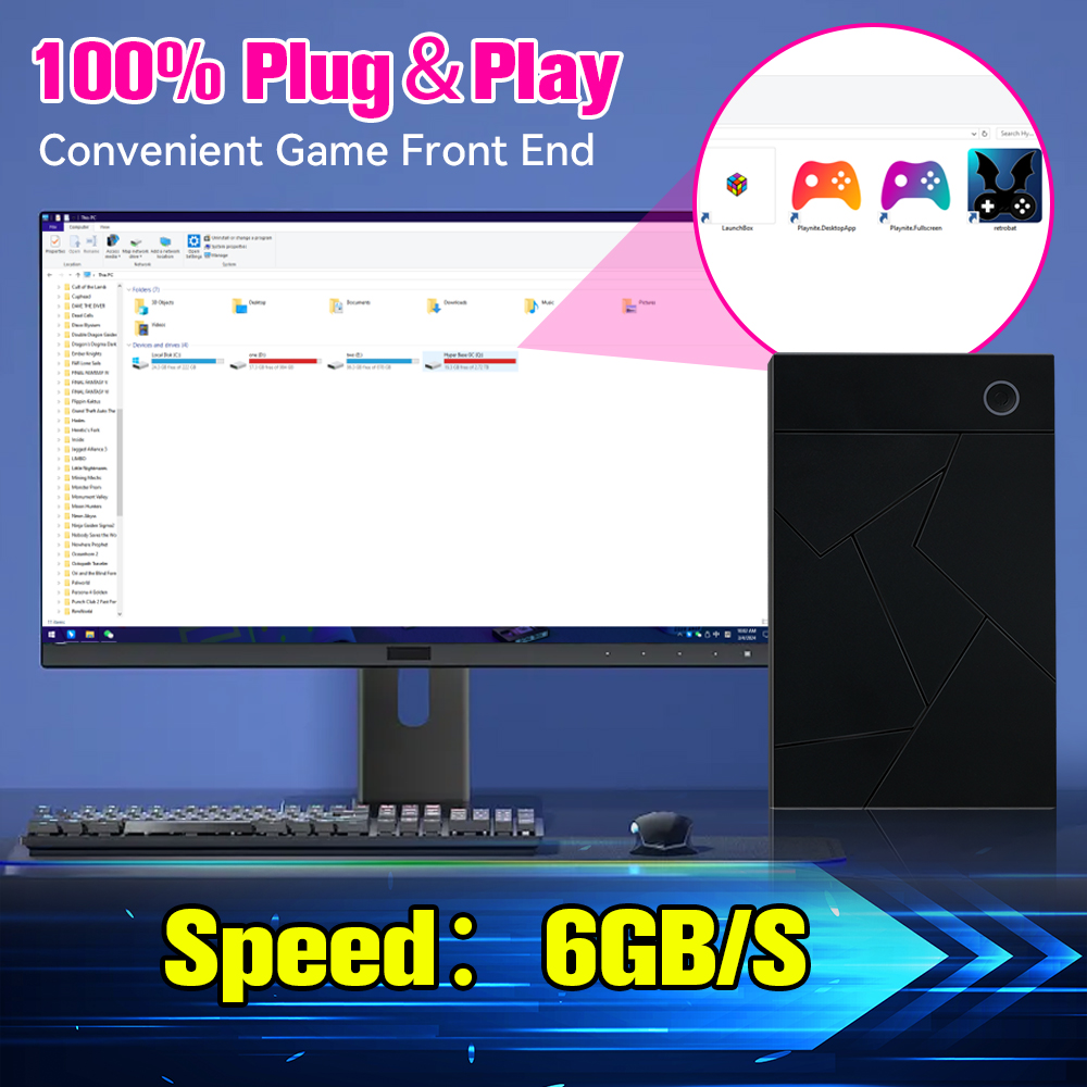3TB Gaming HDD Retro Emulation - огляд і ціна Retro Gaming Emulator Pc