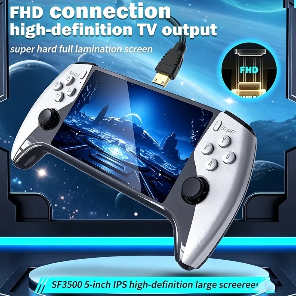 SF3500 5 inch Handheld Game Co - огляд і ціна Retro Gaming Console Handheld